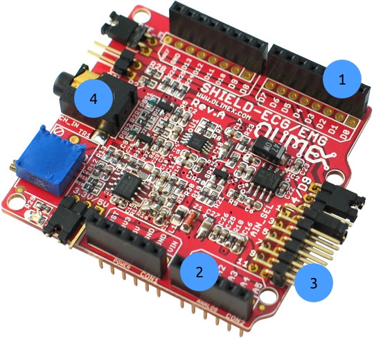 Olimexino SHIELD-EKG-EMG